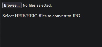HEIC to JPEG screenshot