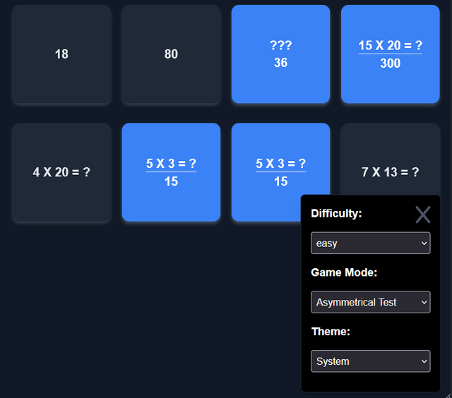 Anki Memory Game screenshot