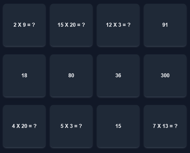 Anki Memory Game screenshot