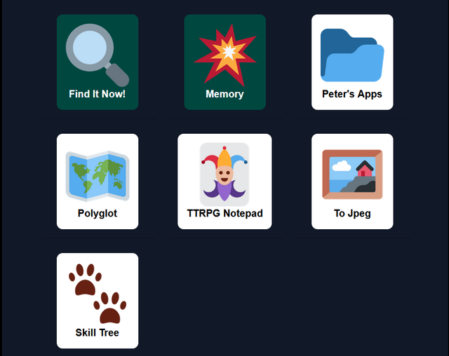 Peter's Apps screenshot