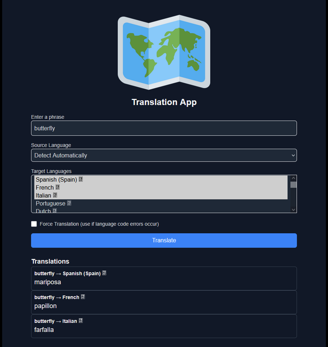 Polyglot screenshot