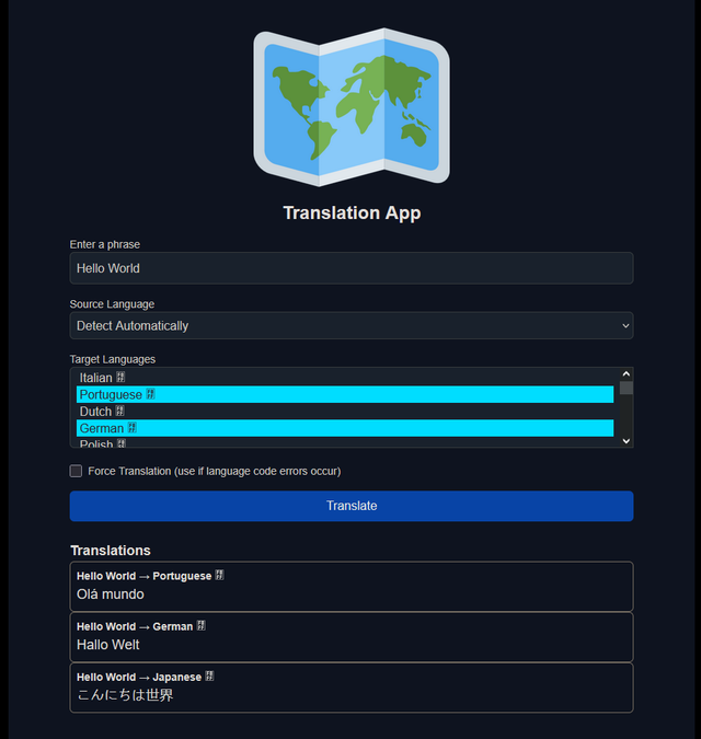 Polyglot screenshot