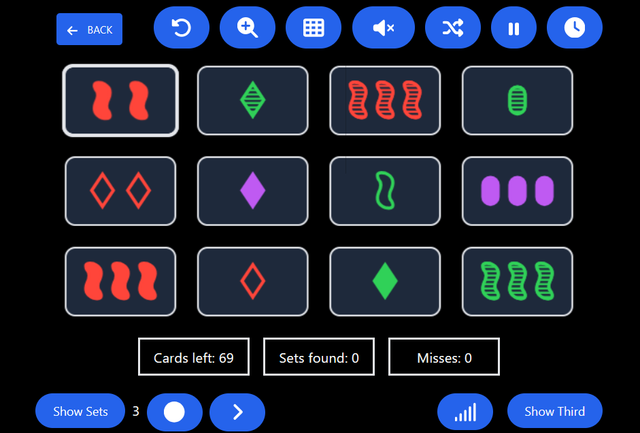 Set Solitaire screenshot